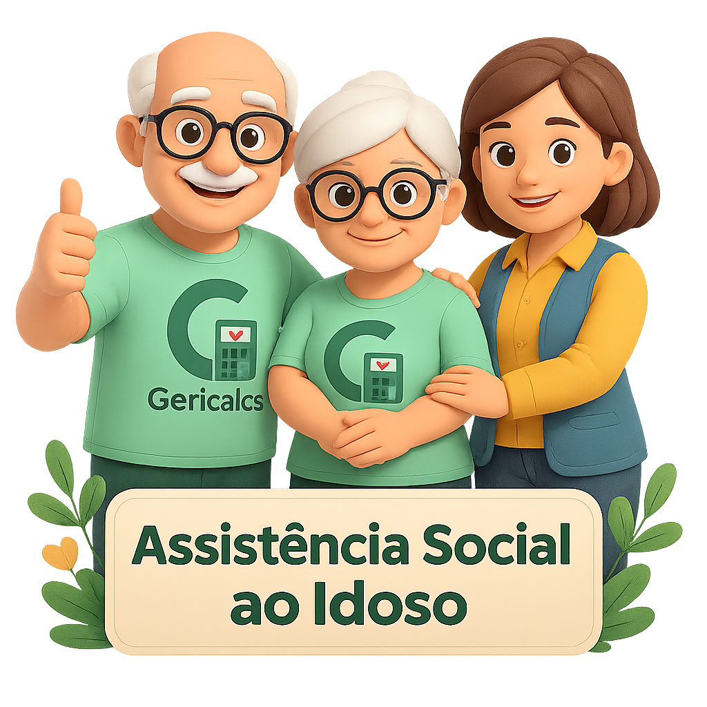 Ilustração de apoio social a idosos